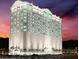 Conceptual rendering of the building exterior at night at 900 Las Vegas Blvd # 1415, Las Vegas, NV 89101