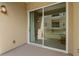 Sliding glass doors lead to this private balcony at 9201 Las Manaitas Ave # 302, Las Vegas, NV 89144