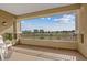 Private balcony with golf course and city views at 9201 Las Manaitas Ave # 302, Las Vegas, NV 89144