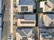 House with solar panels, viewed from above, in a residential area at 9281 Albus Hills Ave, Las Vegas, NV 89143