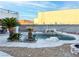 Relaxing backyard oasis with a private pool and waterfall feature at 9290 Cool Creek Ave, Las Vegas, NV 89147