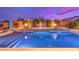 Luxury pool with fire features and spa at 9705 Yellow Shadow Ave, Las Vegas, NV 89149