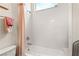 Clean bathroom with a bathtub and shower at 1121 Du Fort Hills Ct, Henderson, NV 89002