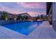 Enjoy this beautiful pool and spa at sunset at 11885 Grassy Plain Ave, Las Vegas, NV 89138