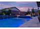 Enjoy this beautiful pool and spa at sunset at 11885 Grassy Plain Ave, Las Vegas, NV 89138