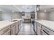 Modern kitchen with white countertops and stainless steel appliances at 1309 Jimmy Ave, Las Vegas, NV 89106