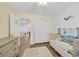 bedroom with sliding door and light wood dresser at 1903 Sundown Canyon Dr, Henderson, NV 89014