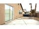 Private backyard with patio and gravel landscaping at 3317 Barada Heights Ave, North Las Vegas, NV 89081