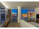 Sleek kitchen with stainless steel appliances and city views at 3726 Las Vegas Blvd # 1601, Las Vegas, NV 89158