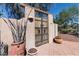 Ornate wooden gate and courtyard entry enhance curb appeal at 3800 Euclid St, Las Vegas, NV 89121