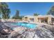 Inviting pool with expansive patio, perfect for relaxation and entertaining at 3800 Euclid St, Las Vegas, NV 89121