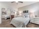 Spacious bedroom with mirrored closet and ensuite bathroom at 3952 Moon Tango St, Las Vegas, NV 89129