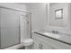 Clean bathroom with shower/tub combo, vanity, and toilet at 4083 Eileen St, Las Vegas, NV 89115