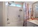 Clean bathroom with shower/tub combo and updated fixtures at 4314 Flaming Ridge Trl, Las Vegas, NV 89147