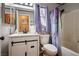 Clean bathroom with updated vanity and shower/tub combo at 4314 Flaming Ridge Trl, Las Vegas, NV 89147