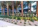 The Martin building entrance with landscaping at 4471 Dean Martin Dr # 3301, Las Vegas, NV 89103