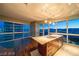 Modern kitchen with island, stainless steel appliances, and city views at 4471 Dean Martin Dr # 3301, Las Vegas, NV 89103