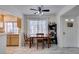 Bright dining area with table and chairs, adjacent to kitchen at 4869 S Torrey Pines Dr # 101, Las Vegas, NV 89103