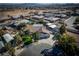 Aerial view showing a house, pool, and surrounding neighborhood at 5625 W Agate Ave, Las Vegas, NV 89139