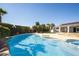 Inviting backyard pool and spa area, ideal for relaxation and outdoor enjoyment at 5625 W Agate Ave, Las Vegas, NV 89139