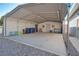 Covered carport with storage and ample parking space at 5625 W Agate Ave, Las Vegas, NV 89139