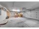 Spacious garage with ample storage and workspace, featuring overhead lighting at 5625 W Agate Ave, Las Vegas, NV 89139