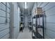 Organized storage room with shelving units and ample space, perfect for storing belongings and supplies at 5625 W Agate Ave, Las Vegas, NV 89139