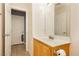 Bathroom vanity features modern fixtures, ample lighting, and a clean, functional layout at 6356 Blue Twilight Ct, Las Vegas, NV 89108