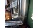 View of the stainless steel refrigerator at 6741 Solaron Ave, Las Vegas, NV 89156