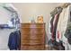 Spacious walk-in closet with ample shelving and hanging space at 7987 Cina Ave, Las Vegas, NV 89147