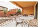 Charming backyard with patio and fire pit at 825 Great Sky Ct, North Las Vegas, NV 89084