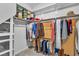 Large walk-in closet with ample shelving and hanging space at 825 Great Sky Ct, North Las Vegas, NV 89084