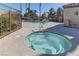 Inviting community hot tub offers a relaxing space for residents at 9070 Spring Mountain Rd # 113, Las Vegas, NV 89117