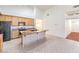 Open kitchen featuring granite countertops, center island, and stainless steel appliances at 1056 Flatfoot Ave, Henderson, NV 89012