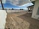 A spacious backyard with perimeter fence ready for personal touches at 121 Comstock St, Pahrump, NV 89048