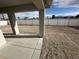 View from covered patio to backyard at 121 Comstock St, Pahrump, NV 89048