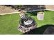 Close-up view of fire pit with grill top at 2012 Poetry Ave, Henderson, NV 89052