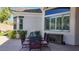 Peaceful patio with an outdoor dining set, ideal for al fresco meals at 2012 Poetry Ave, Henderson, NV 89052