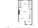 Two-story floor plan, 3 bedrooms, 2.5 baths at 2827 Blue Mosaic Ln # 3, Las Vegas, NV 89183