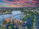 Resort-style community pool and clubhouse with lake views at 2928 Cape Verde Ln, Las Vegas, NV 89128