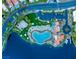 Community pool, beach area, and lakefront access at 2928 Cape Verde Ln, Las Vegas, NV 89128