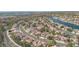 Aerial view highlighting a house's location within a residential community at 2928 Cape Verde Ln, Las Vegas, NV 89128