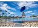 Beachfront pool with lifeguard stand and boardwalk at 2928 Cape Verde Ln, Las Vegas, NV 89128