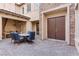 Furnished patio with seating area in a private courtyard at 37 Carolina Cherry Dr, Las Vegas, NV 89141