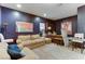 Spacious media room featuring comfortable seating and built-in entertainment center at 37 Carolina Cherry Dr, Las Vegas, NV 89141