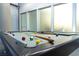 Game room featuring a modern pool table, perfect for entertaining guests in a stylish setting at 3722 Las Vegas Blvd # 305, Las Vegas, NV 89158