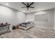 Modern bedroom with contemporary decor and sleek furniture, lots of open floor space at 4410 E Boston Ave, Las Vegas, NV 89104