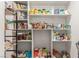 Spacious pantry with shelving to maximize storage at 4410 E Boston Ave, Las Vegas, NV 89104