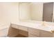 Clean bathroom with single sink vanity and toilet at 4684 Trevins Ave, Las Vegas, NV 89103