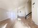 Bright and spacious living room with high ceilings, hardwood floors and a chandelier at 4684 Trevins Ave, Las Vegas, NV 89103